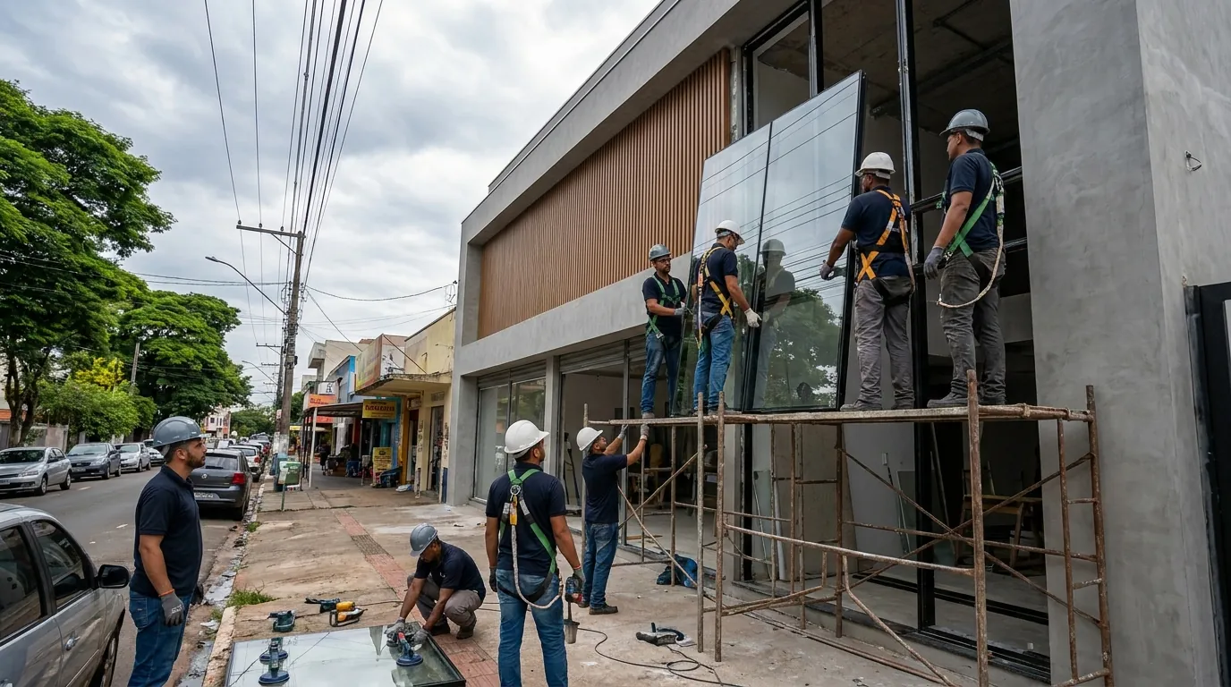 Fachada de Vidro em São Bernardo do Campo‑SP