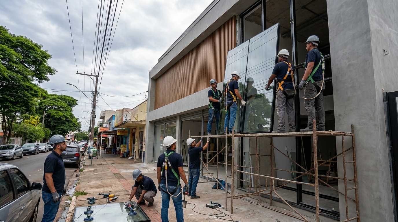 Fachada de Vidro em São Bernardo do Campo‑SP